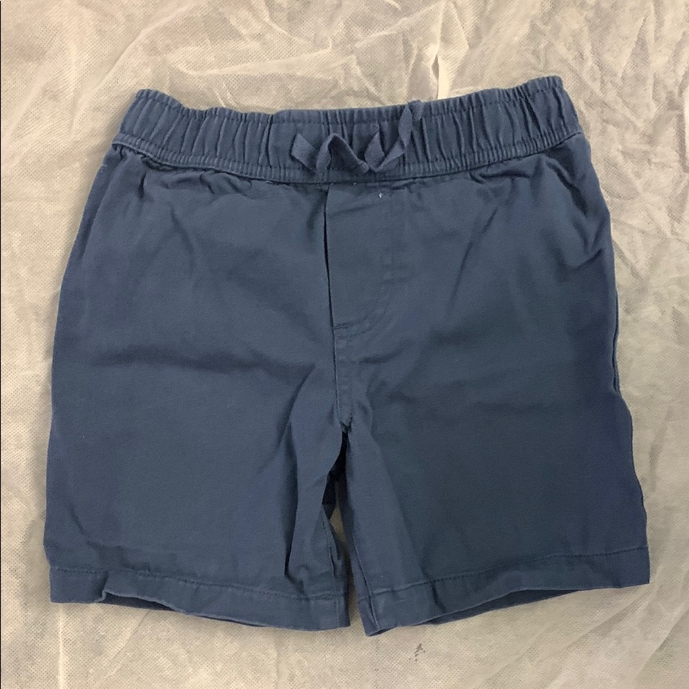 Blue Elastic Waist Pull-On Shorts